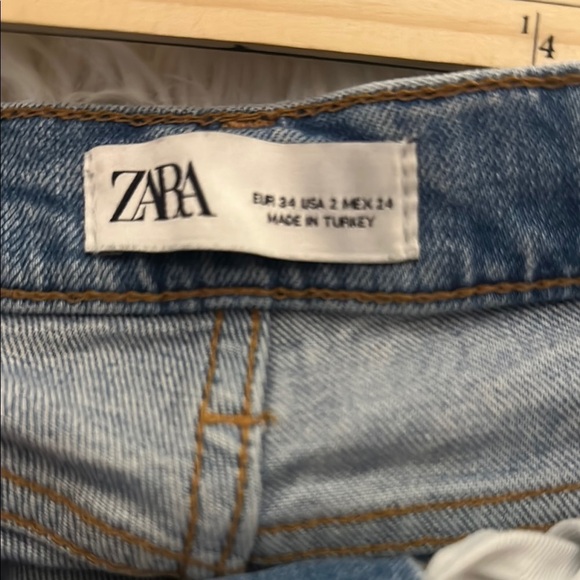 Zara Casual Blue Distressed Jeans - Picture 3 of 5